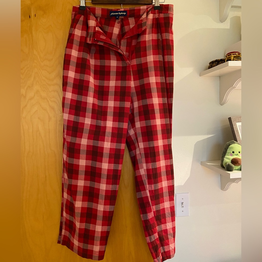 Princess Highway Red Gingham Pants